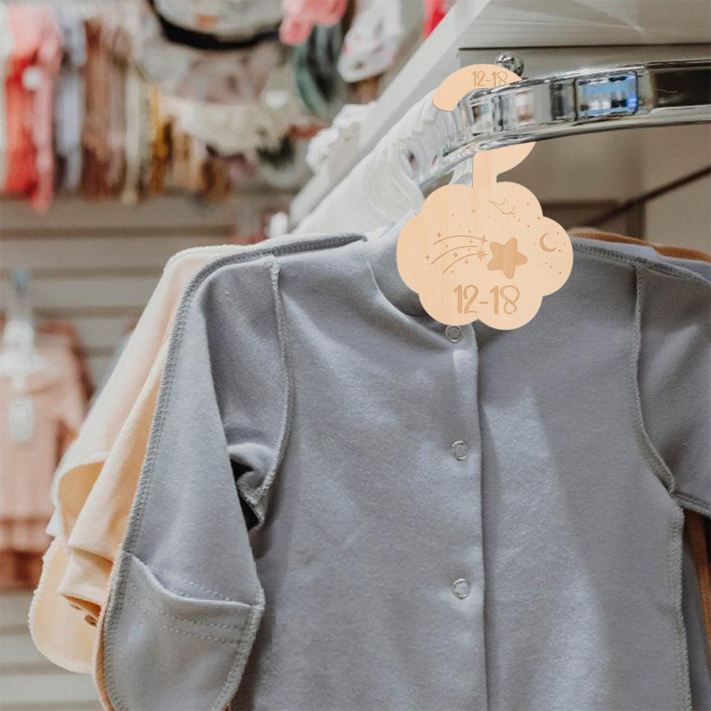 Baby Clothing Wardrobe - Set di 14 Divisori in Legno
