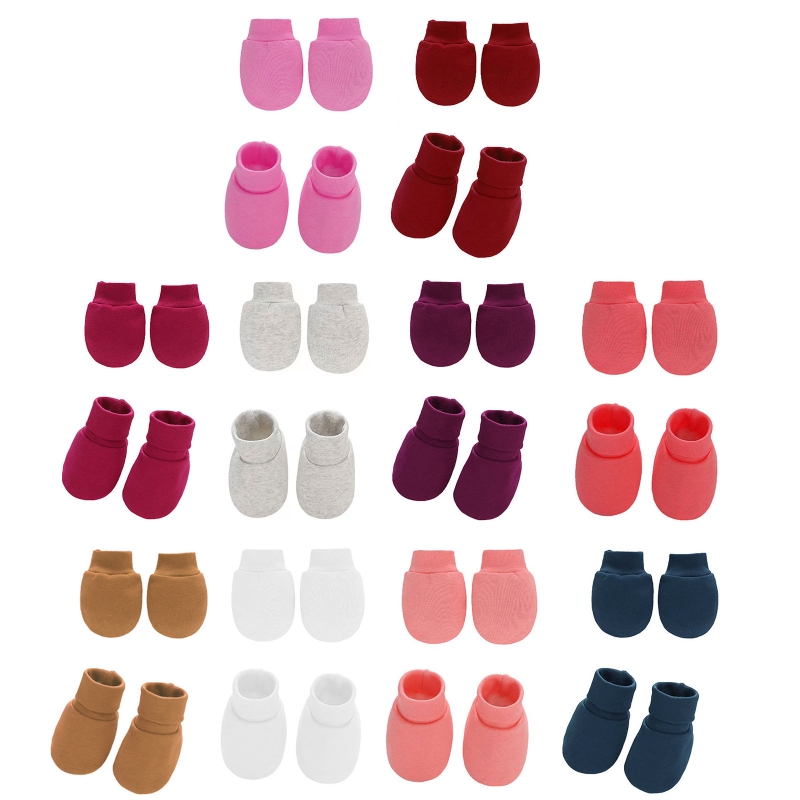 Baby Mittens Scratch - Guanti in morbido cotone per bambini