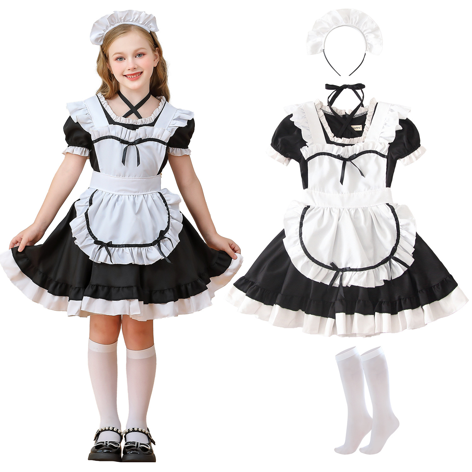 Baby Clothing Size - Costume da cameriera Lolita per ragazze,
