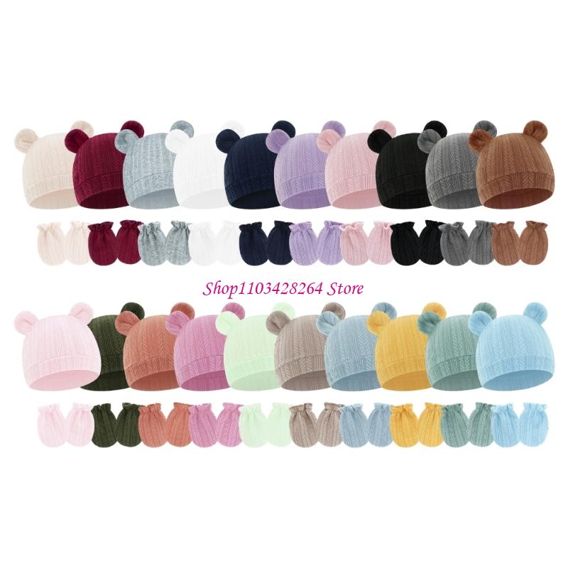Baby Mittens Scratch - Guanti per cappelli, set guanti morbidi