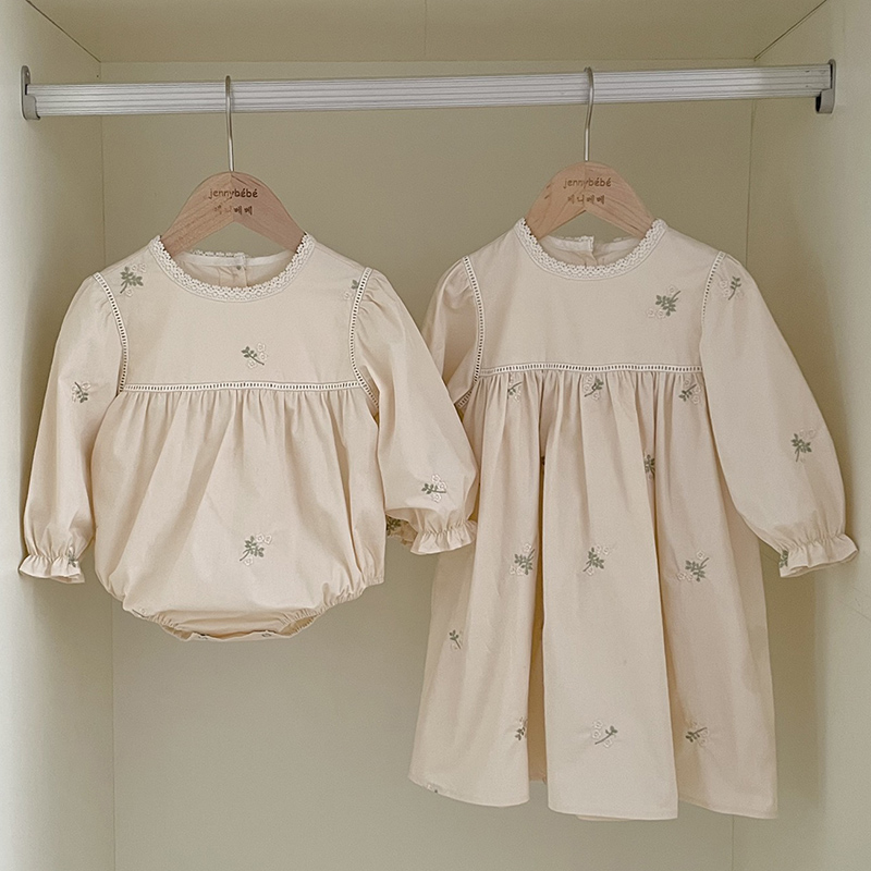 Baby Clothing Dresser - Family Sister Matching Dress Outfit neonate