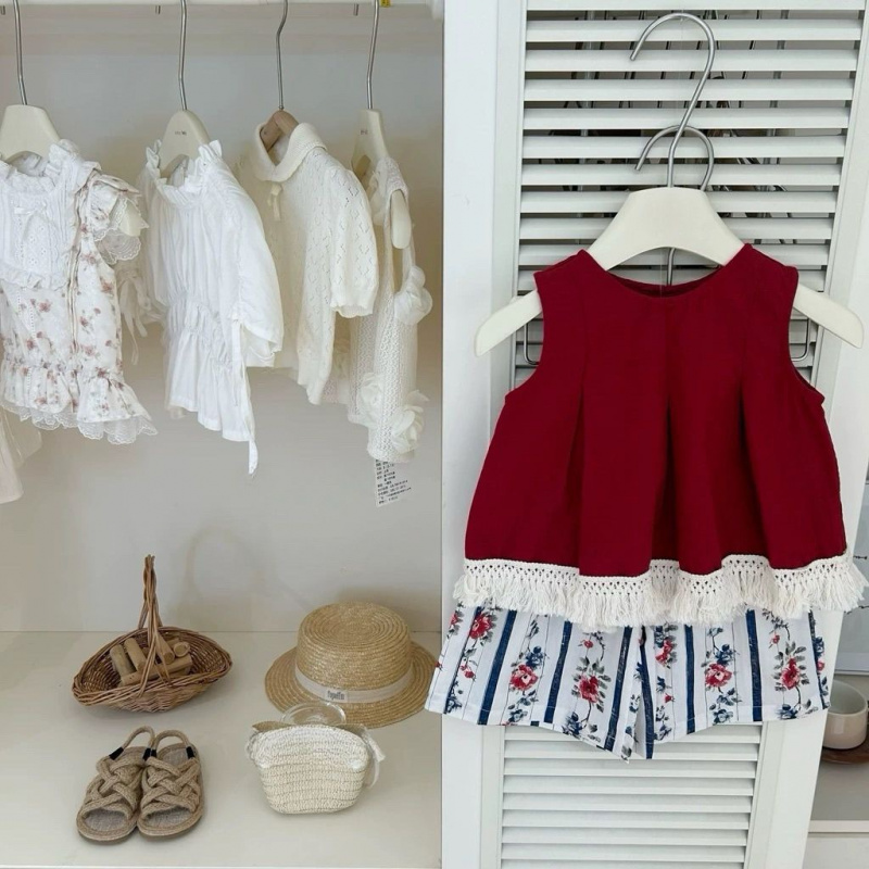 Baby Clothing Unique - Completo estivo per bambine, abbigliamento elegante