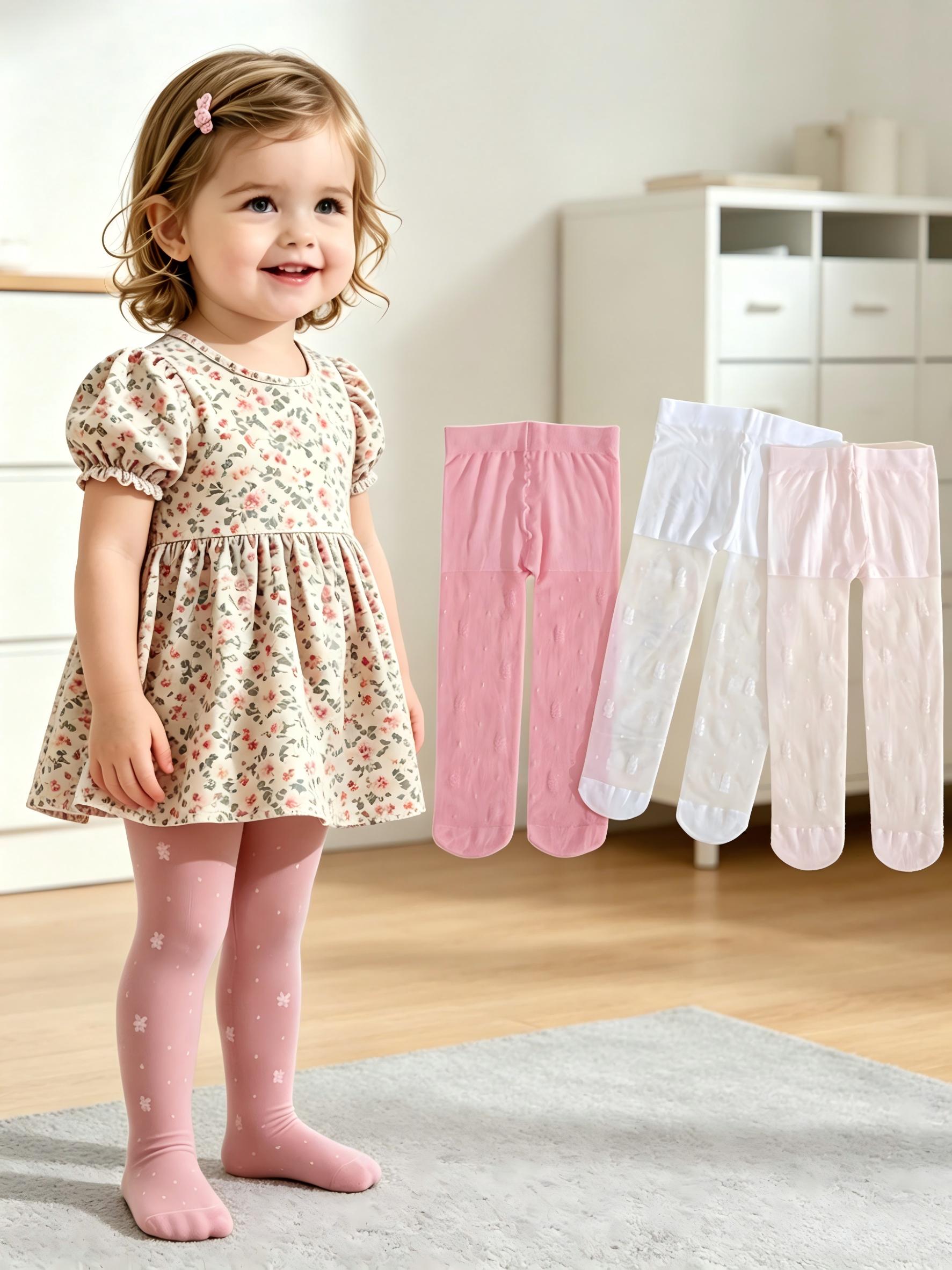 Baby Clothing Dresser - Confezione da 3 collant per bambine