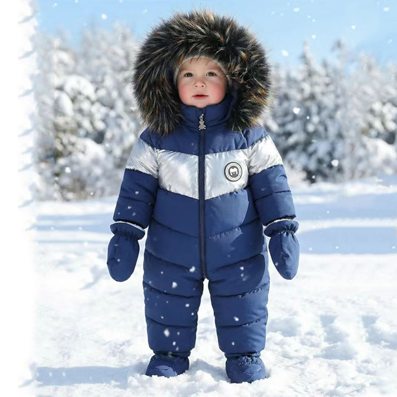 Baby Mittens Scratch - Tutina Invernale per Neonati con Guanti,