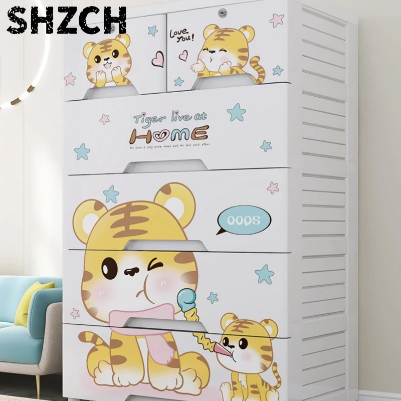 Baby Clothing Wardrobe - Mobiletto con Cassetti, Armadietto per Snack