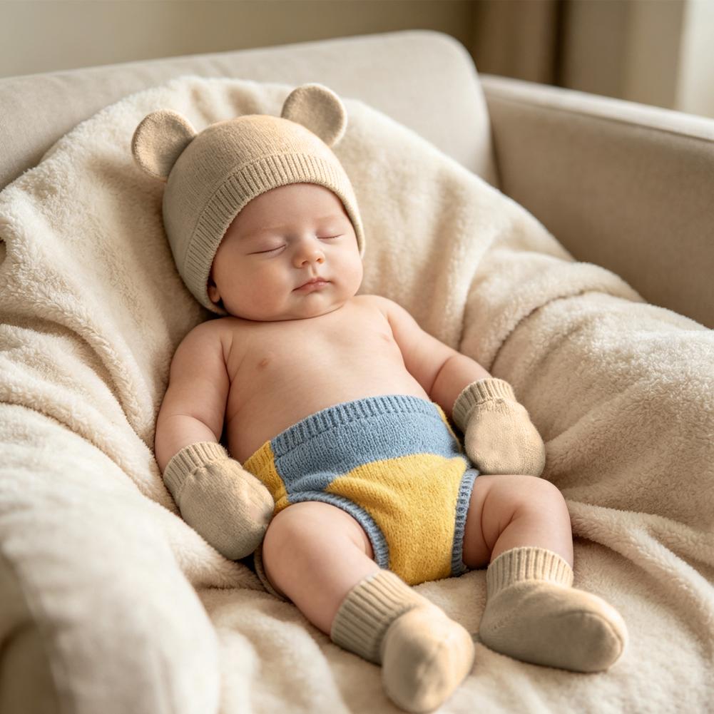 Baby Mittens Scratch - Set di Protezioni per Piedi e