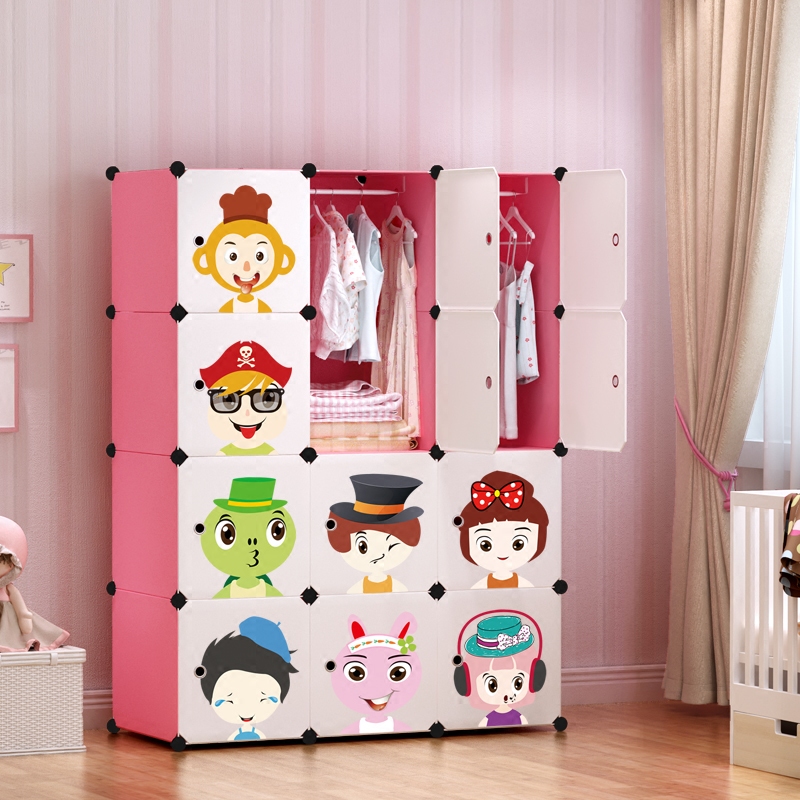 Baby Clothing Wardrobe - Armadio Moderno con Scaffali, Organizzatore per