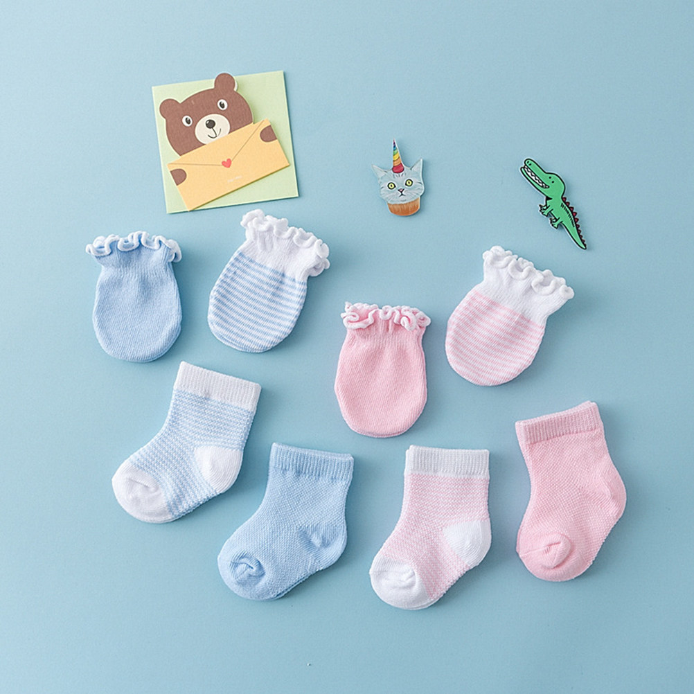 4 paia di calzini e guanti per - Baby Mittens Scratch recensione e prezzo